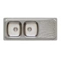 LAVA LOIÇAS INOX 2 PIAS ENCASTRAR