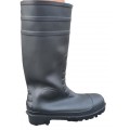 BOTA DE BORRACHA PRETA BIQUEIRA E PALMILHA DE AÇO CE EN 345 / S5 