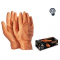 LUVA LARANJA PITONADA 8 GR CAIXA 50 UNIDADES