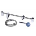 KIT RAMPA 60 CM + CHUVEIRO 3 POSIÇOES + BICHA 1.50MT