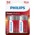 PHILIPS PILHA D BLISTER 2 UNIDADES 