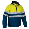 CASACO IMPERMEAVEL SOFTSHELL STORM ALTA VISIBILIDADE AMARELO/ AZUL MARINHO