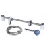 KIT RAMPA 60 CM + CHUVEIRO 3 POSIÇOES + BICHA 1.50MT