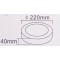 PROJETOR DE LED DE FIXAR 18W 1500 Lm 225MM REDONDO