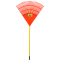 FT ANCINHO PARA  FOLHAS PLASTICO COM CABO EM FIBRA 