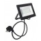 PROJETOR LED IP65 + LIGAÇAO + 3MT CABO + FICHA MACHO