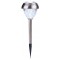 ESTACA JARDIM LED SOLAR METAL BOLA 